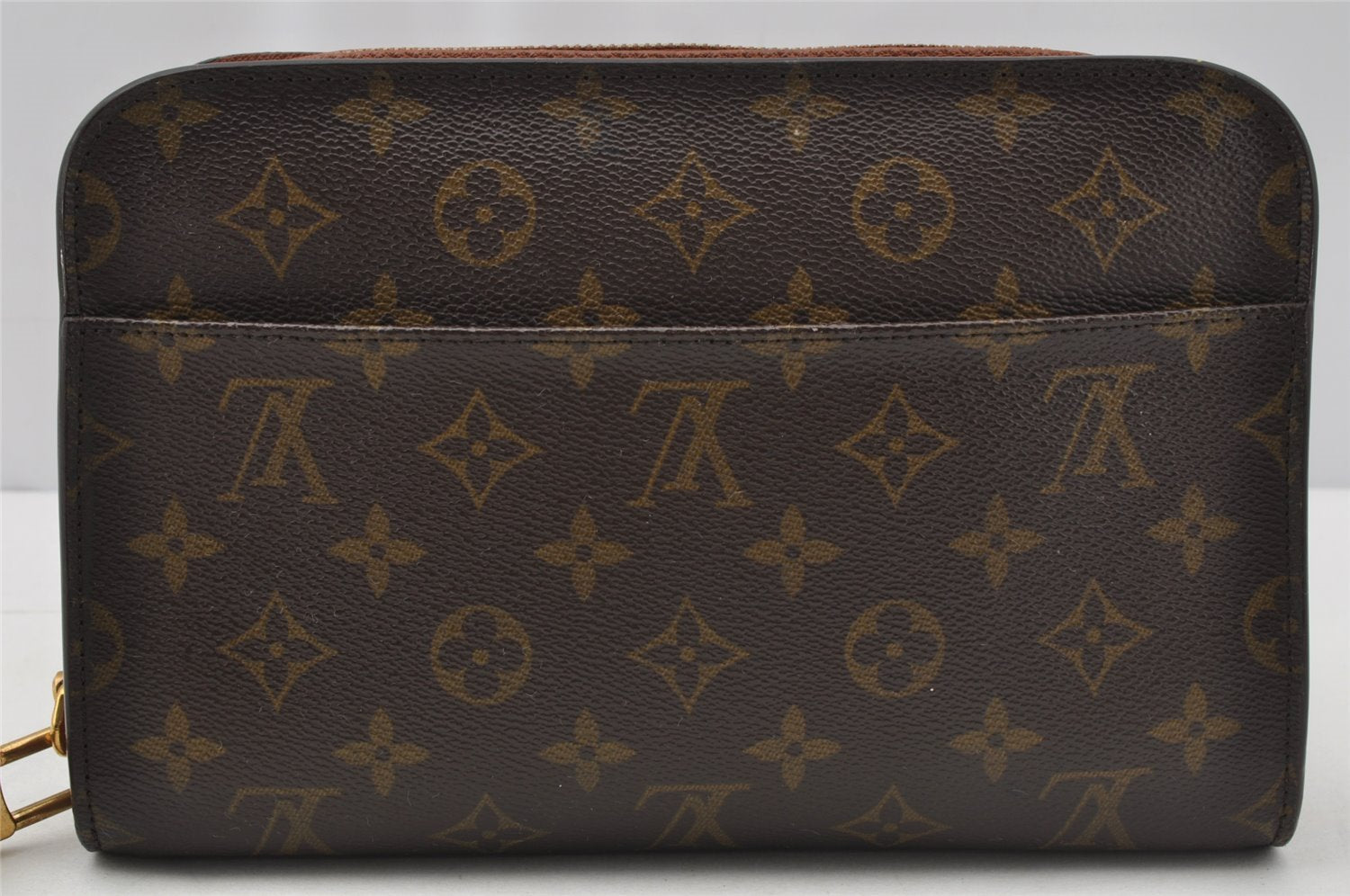Authentic Louis Vuitton Monogram Orsay Clutch Hand Bag Purse M51790 LV 9831I