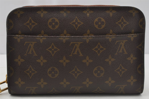 Authentic Louis Vuitton Monogram Orsay Clutch Hand Bag Purse M51790 LV 9831I