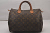 Authentic Louis Vuitton Monogram Speedy 30 Hand Boston Bag M41526 Junk 9832I