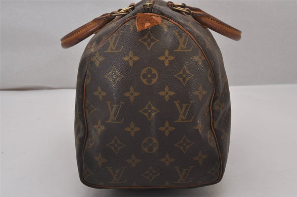 Authentic Louis Vuitton Monogram Speedy 30 Hand Boston Bag M41526 Junk 9832I