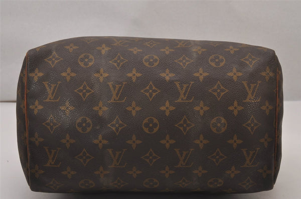 Authentic Louis Vuitton Monogram Speedy 30 Hand Boston Bag M41526 Junk 9832I