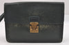 Authentic Louis Vuitton Taiga Pochette Kourad Clutch Bag Green M30194 LV 9833I