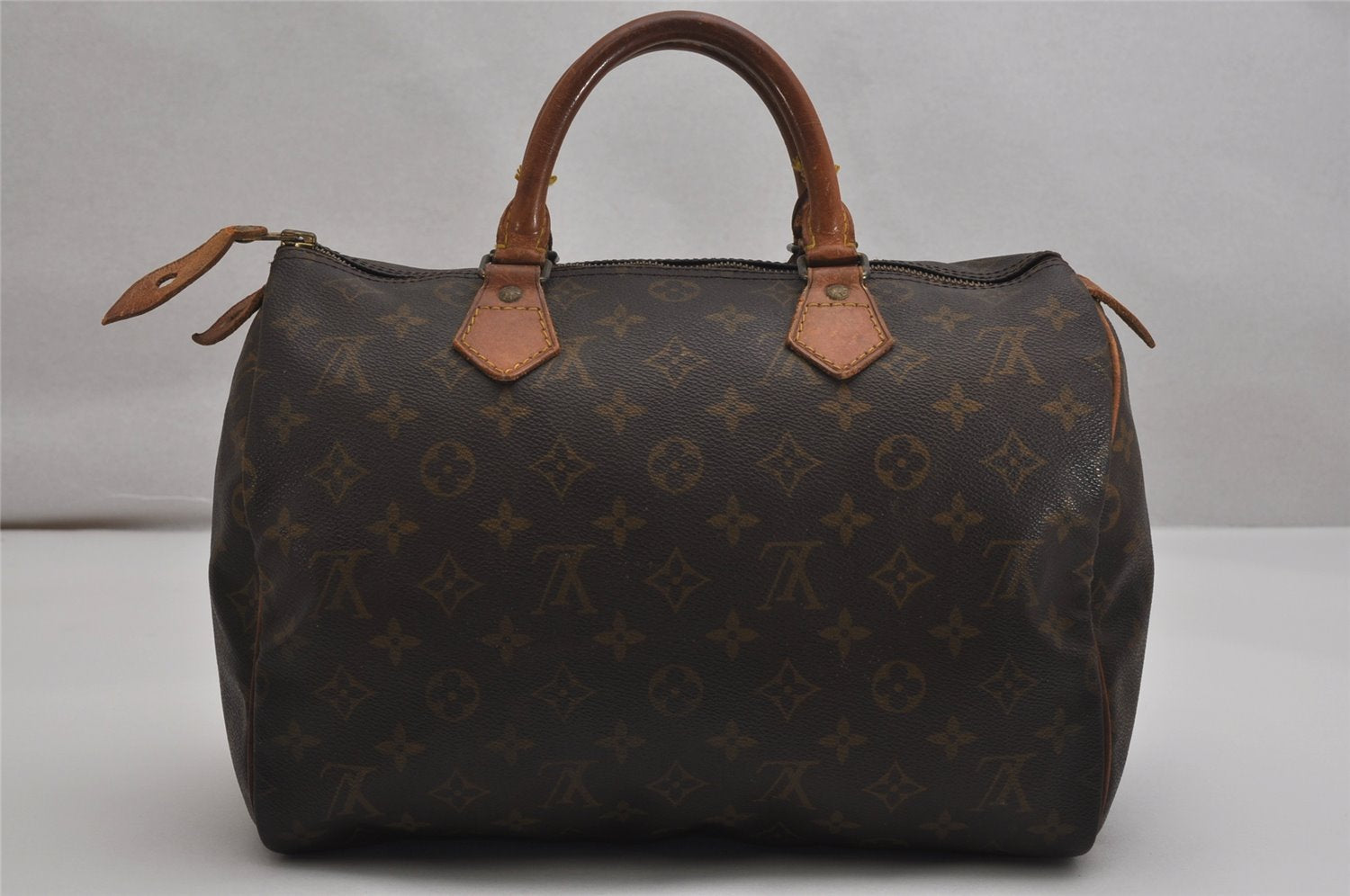 Authentic Louis Vuitton Monogram Speedy 30 Hand Boston Bag M41526 LV 9833J