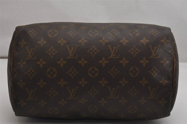 Authentic Louis Vuitton Monogram Speedy 30 Hand Boston Bag M41526 LV 9833J