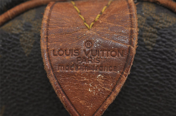 Authentic Louis Vuitton Monogram Speedy 30 Hand Boston Bag M41526 LV 9833J