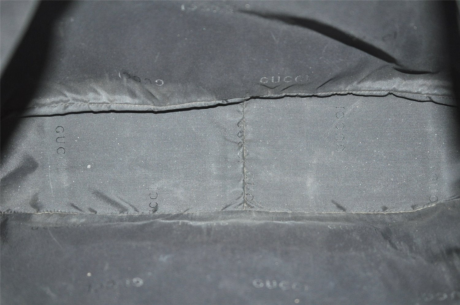 Authentic GUCCI Bamboo 2Way Shoulder Hand Bag Leather 0011577 Black 9834I