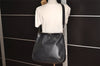 Authentic GUCCI Bamboo 2Way Shoulder Hand Bag Leather 0011577 Black 9834I