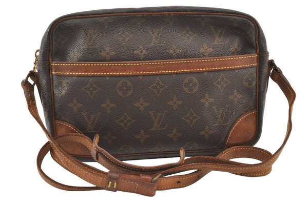 Authentic Louis Vuitton Monogram Trocadero 27 Shoulder Cross Bag M51274 LV 9835J