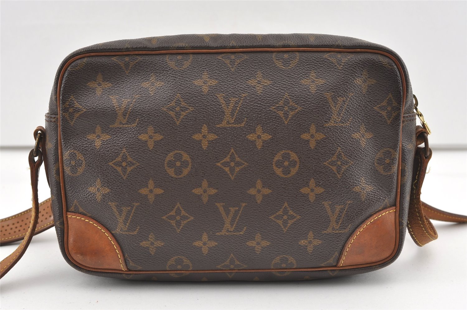 Authentic Louis Vuitton Monogram Trocadero 27 Shoulder Cross Bag M51274 LV 9835J