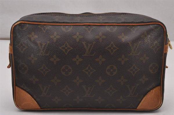 Authentic Louis Vuitton Monogram Compiegne 28 Clutch Hand Bag M51845 LV 9836I