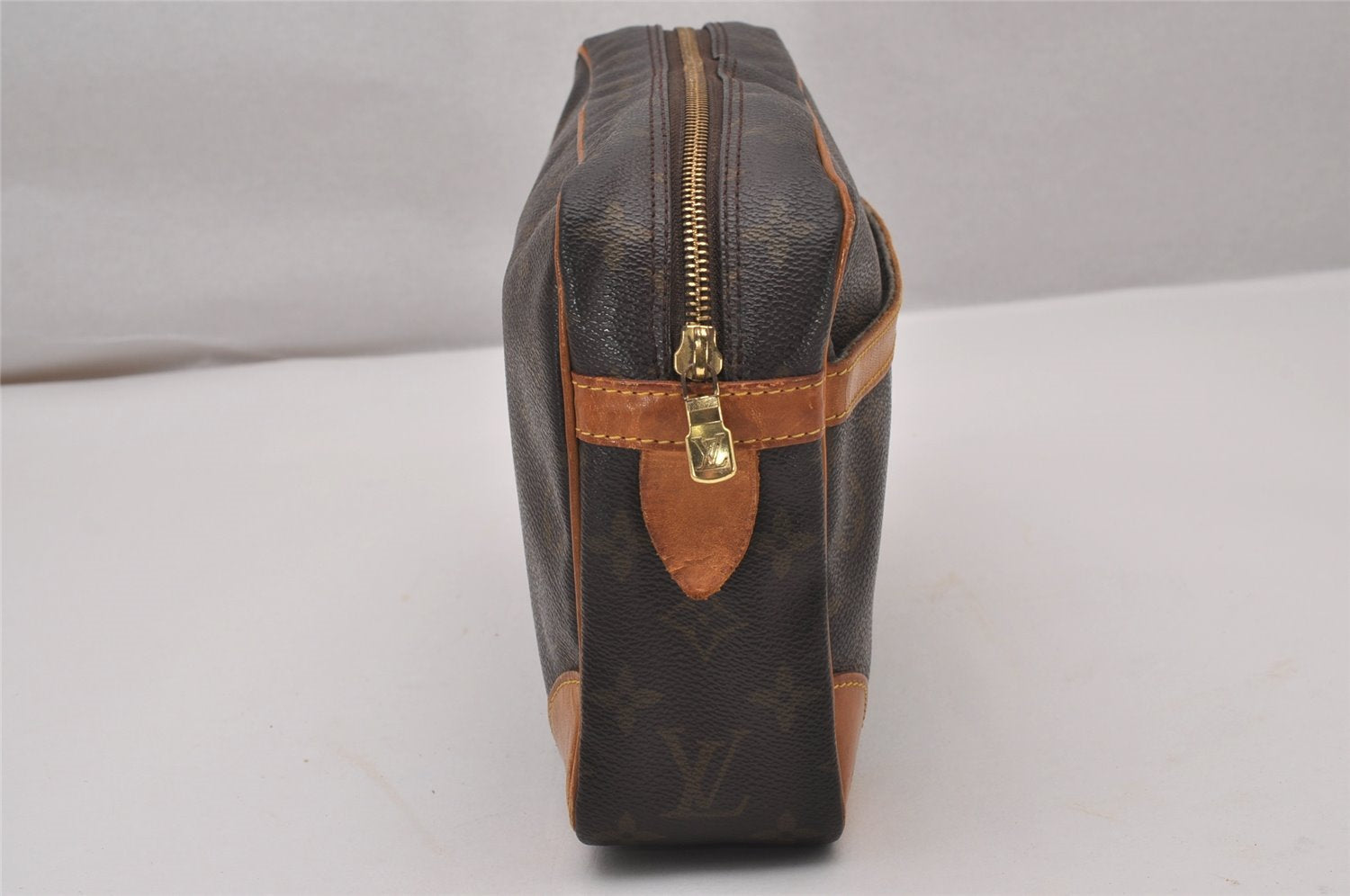 Authentic Louis Vuitton Monogram Compiegne 28 Clutch Hand Bag M51845 LV 9836I