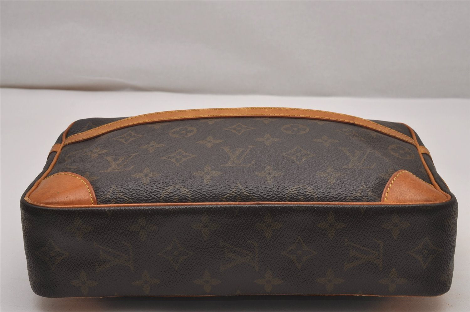 Authentic Louis Vuitton Monogram Compiegne 28 Clutch Hand Bag M51845 LV 9836I