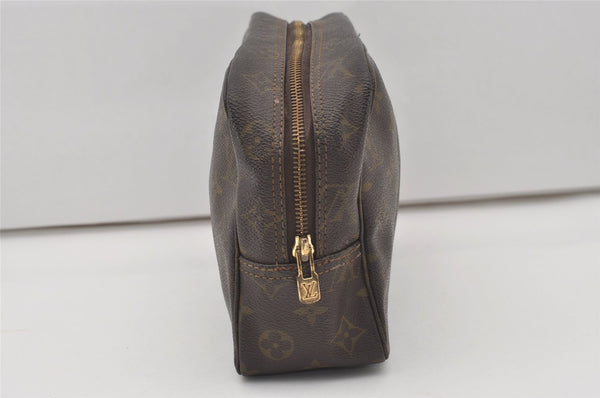 Auth Louis Vuitton Monogram Trousse Toilette 28 Clutch Hand Bag M47522 LV 9837I