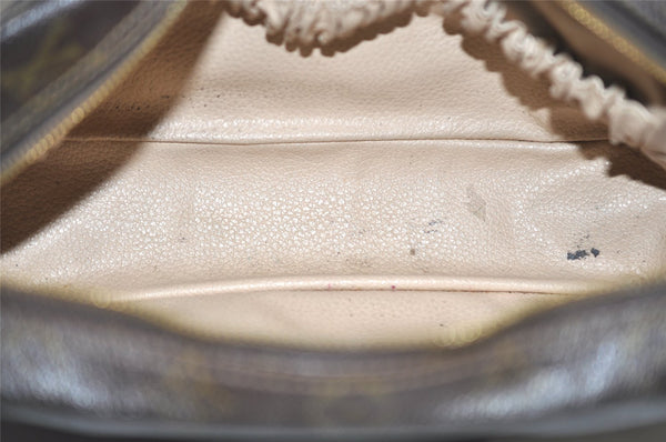 Auth Louis Vuitton Monogram Trousse Toilette 28 Clutch Hand Bag M47522 LV 9837I