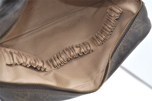 Auth Louis Vuitton Monogram Trousse Toilette 28 Clutch Hand Bag M47522 LV 9837I