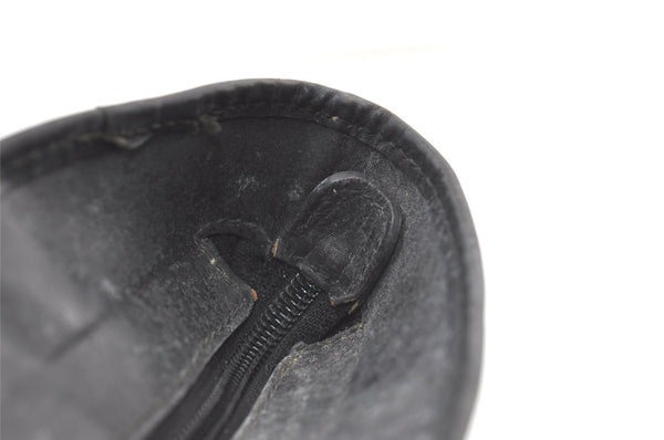 Authentic GUCCI Vintage Hand Tote Bag Nylon Leather Black 9837J