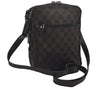 Authentic GUCCI Shoulder Cross Body Bag GG Canvas Leather 0181612 Black 9838J