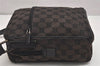 Authentic GUCCI Shoulder Cross Body Bag GG Canvas Leather 0181612 Black 9838J