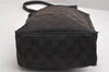 Authentic GUCCI Shoulder Cross Body Bag GG Canvas Leather 0181612 Black 9838J