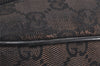 Authentic GUCCI Shoulder Cross Body Bag GG Canvas Leather 0181612 Black 9838J