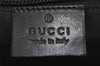 Authentic GUCCI Shoulder Cross Body Bag GG Canvas Leather 0181612 Black 9838J