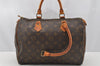 Authentic Louis Vuitton Monogram Speedy 30 Hand Boston Bag M41526 Junk 9839I