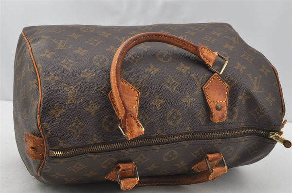 Authentic Louis Vuitton Monogram Speedy 30 Hand Boston Bag M41526 Junk 9839I