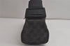 Authentic GUCCI Vintage Shoulder Bag Purse GG Canvas Leather 92697 Black 9839J