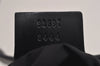 Authentic GUCCI Vintage Shoulder Bag Purse GG Canvas Leather 92697 Black 9839J