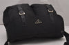 Authentic PRADA Nylon Tessuto Leather Shoulder Cross Body Bag Black 9840I