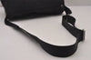 Authentic PRADA Nylon Tessuto Leather Shoulder Cross Body Bag Black 9840I