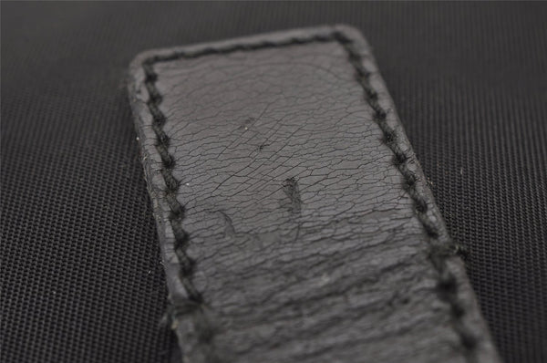 Authentic PRADA Nylon Tessuto Leather Shoulder Cross Body Bag Black 9840I