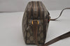 Authentic GUCCI Web Sherry Line Shoulder Bag GG PVC Leather Brown Junk 9840J