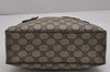 Authentic GUCCI Web Sherry Line Shoulder Bag GG PVC Leather Brown Junk 9840J