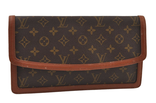 Auth Louis Vuitton Monogram Pochette Dame GM Clutch Hand Bag Old Model LV 9843I