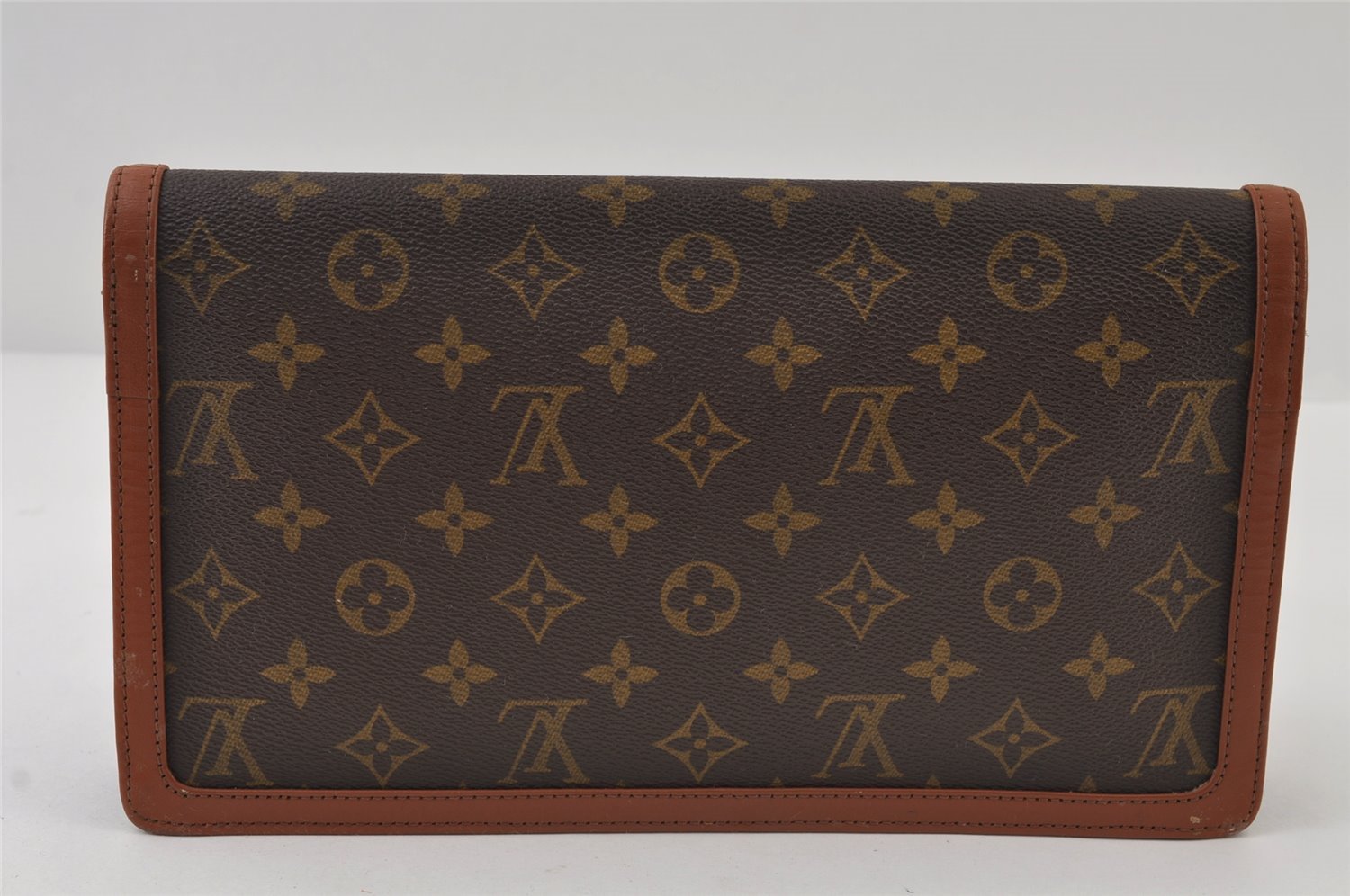 Auth Louis Vuitton Monogram Pochette Dame GM Clutch Hand Bag Old Model LV 9843I