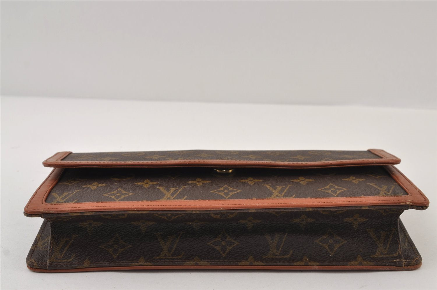 Auth Louis Vuitton Monogram Pochette Dame GM Clutch Hand Bag Old Model LV 9843I