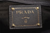 Authentic PRADA Vintage 2Way Shoulder Tote Bag Leather Gray 9843J