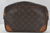 Authentic Louis Vuitton Monogram Compiegne 28 Clutch Hand Bag M51845 Junk 9844I