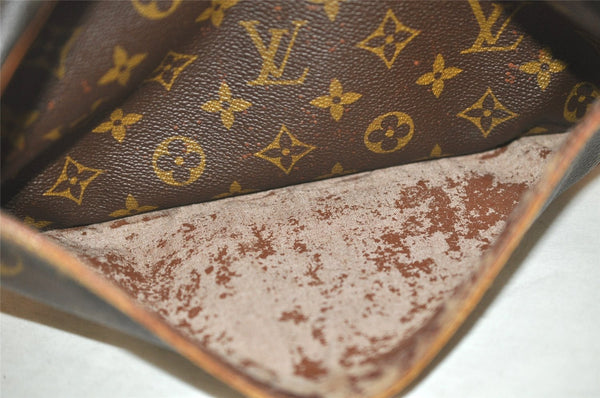 Authentic Louis Vuitton Monogram Compiegne 28 Clutch Hand Bag M51845 Junk 9844I
