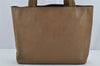 Authentic PRADA Vintage Leather Nappa Shoulder Tote Bag Brown 9844J