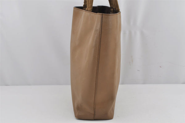 Authentic PRADA Vintage Leather Nappa Shoulder Tote Bag Brown 9844J