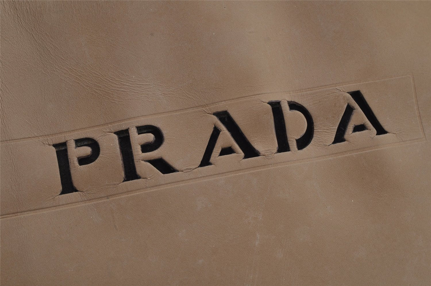 Authentic PRADA Vintage Leather Nappa Shoulder Tote Bag Brown 9844J