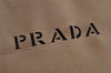 Authentic PRADA Vintage Leather Nappa Shoulder Tote Bag Brown 9844J