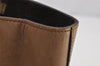 Authentic PRADA Vintage Leather Nappa Shoulder Tote Bag Brown 9844J