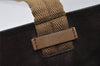 Authentic PRADA Vintage Leather Nappa Shoulder Tote Bag Brown 9844J