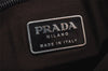 Authentic PRADA Vintage Leather Nappa Shoulder Tote Bag Brown 9844J