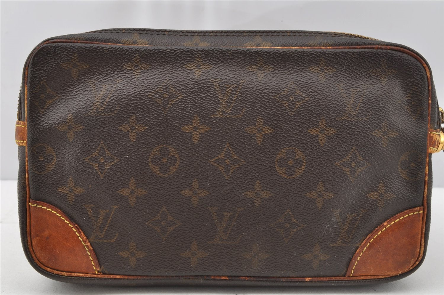 Authentic Louis Vuitton Monogram Marly Dragonne GM M51825 Clutch Hand Bag 9845I