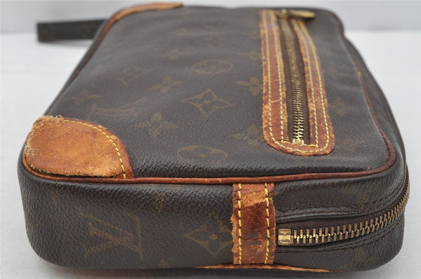 Authentic Louis Vuitton Monogram Marly Dragonne GM M51825 Clutch Hand Bag 9845I