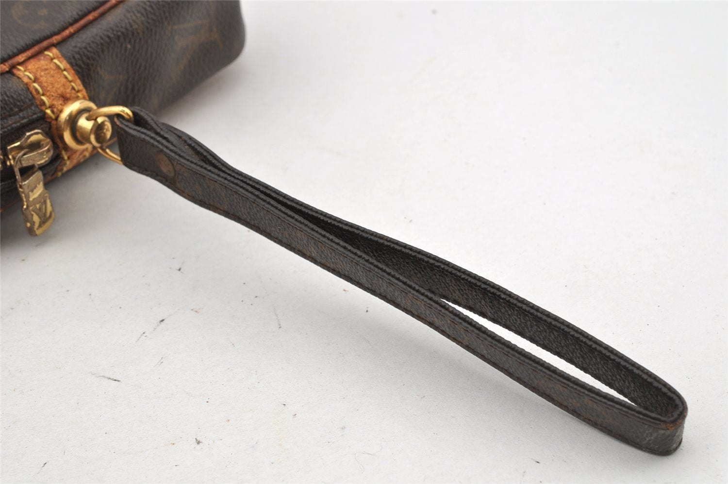 Authentic Louis Vuitton Monogram Marly Dragonne GM M51825 Clutch Hand Bag 9845I